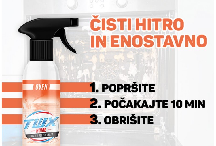 TWX® Home Oven – Čistilo brez hlapov za pečice in kuhalne plošče 300 ml